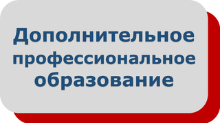 Дополнительное профессиональное образование